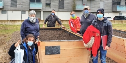 Young people - Raised garden bed